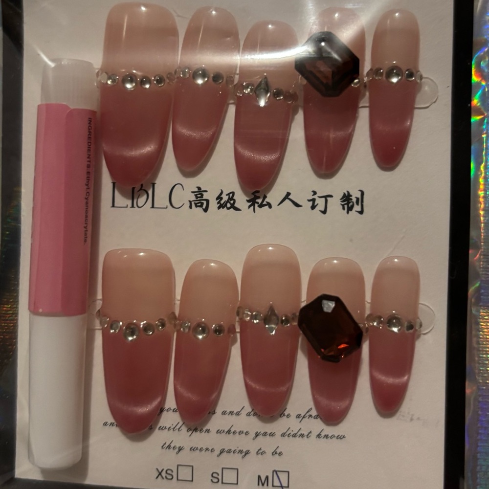 Pink Gradient Press-On Nails